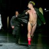 Photos, Video: Streaker In G-String Crashes Fashion Week Show